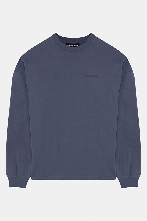 Mavi Relax Kalıp Bisiklet Yaka Erkek Sweatshirt 3