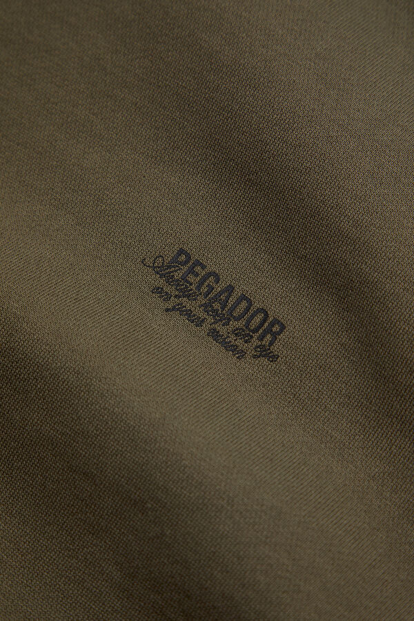 Haki Relax Kalıp Kapuşonlu Erkek Sweatshirt 8