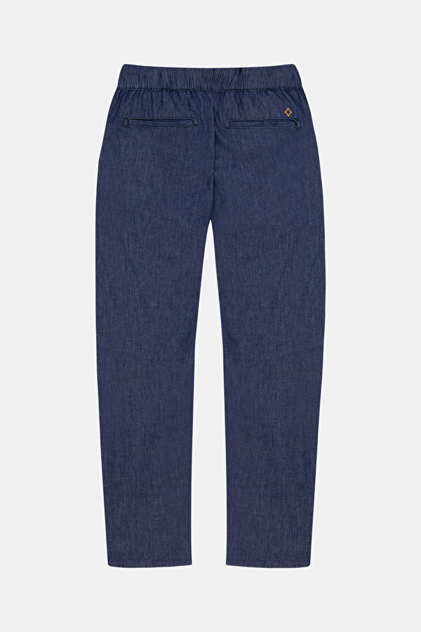 Comfort Lacivert Boru Paça Kot Jean Erkek Pantolon 2