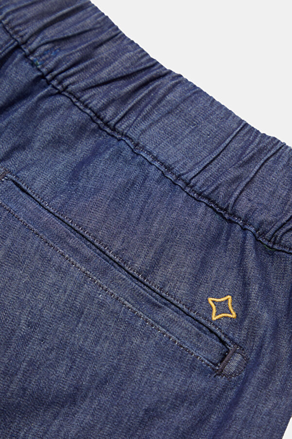 Comfort Lacivert Boru Paça Kot Jean Erkek Pantolon 4
