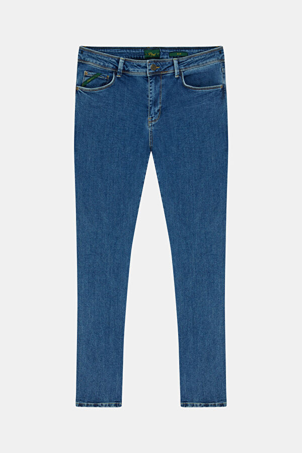 Slim Fit Blue Skinny Jeans Men's Trousers