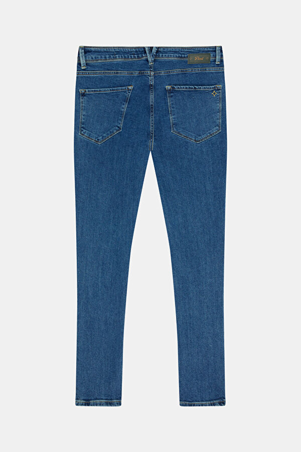 Slim Fit Blue Skinny Jeans Men's Trousers 2