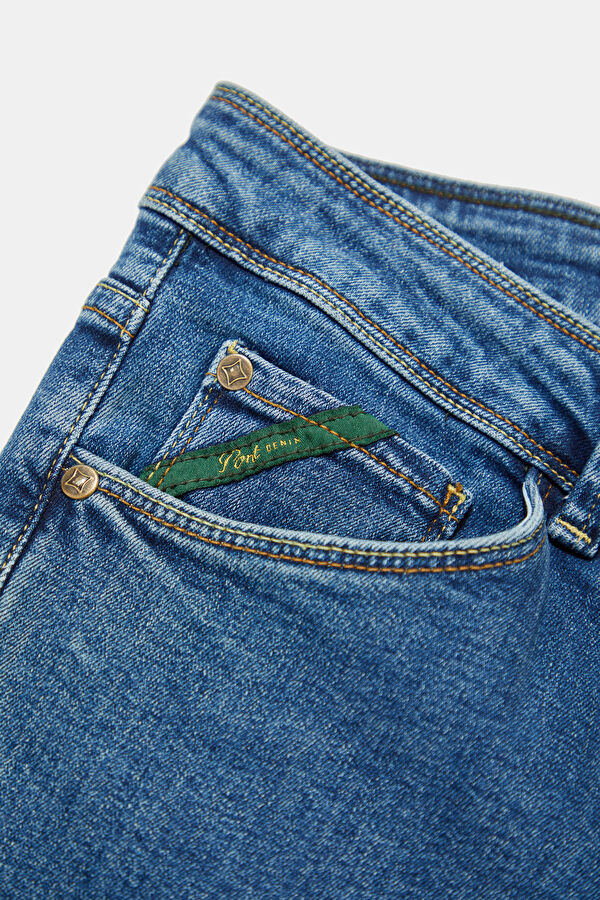Slim Fit Blue Skinny Jeans Men's Trousers 3