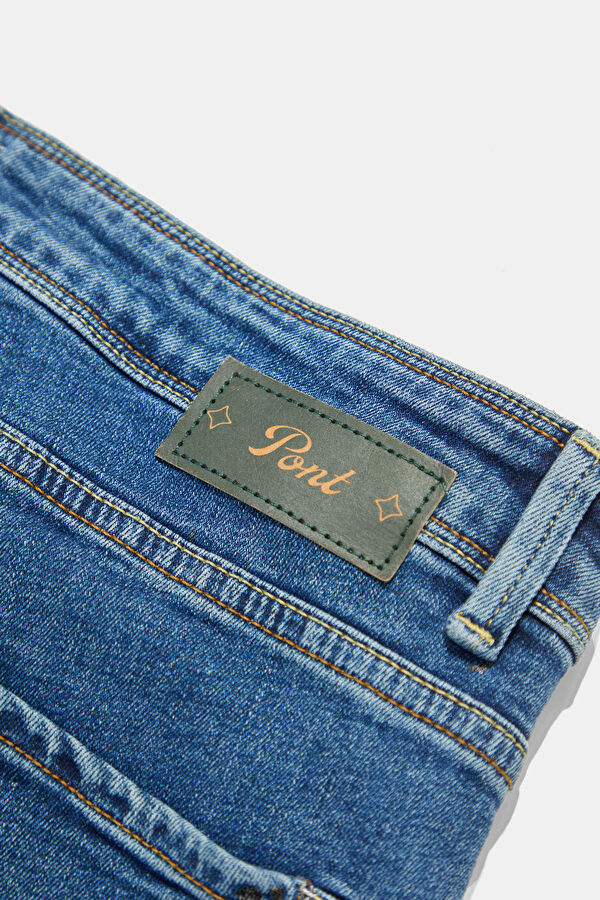 Slim Fit Blue Skinny Jeans Men's Trousers 5