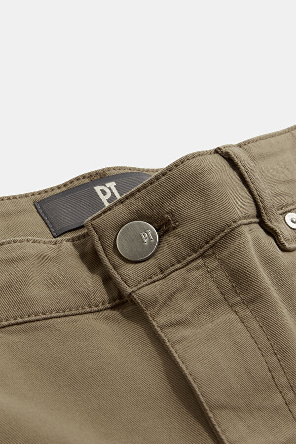 Bej Boru Paça Kot Jean Erkek Pantolon 5