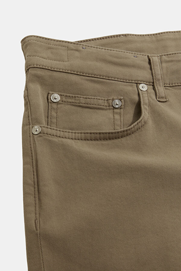 Bej Boru Paça Kot Jean Erkek Pantolon 6