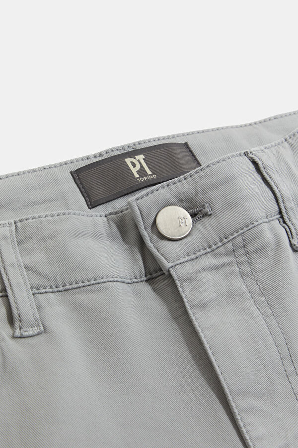 Light Grey Straight Leg Denim Jeans Men's Trousers 3