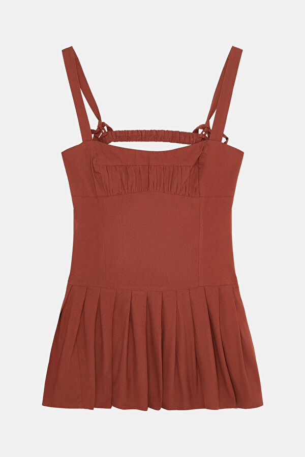 Tile-colored Mini Women's Dress 4