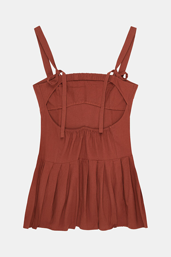 Tile-colored Mini Women's Dress 5