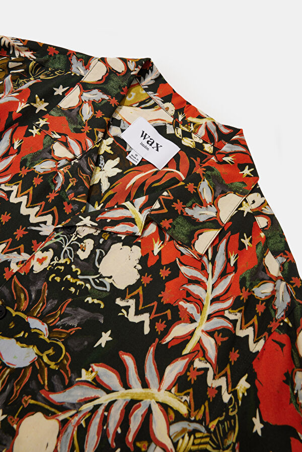 Colorful Patterned Resort Collar Men's Shirt 5