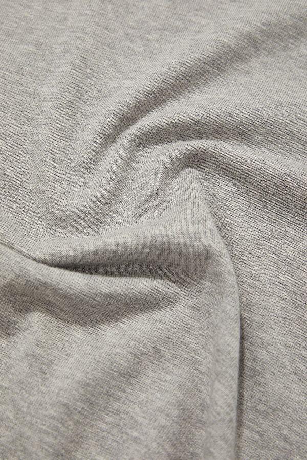Grey Melange Knit Men's Sweater 4