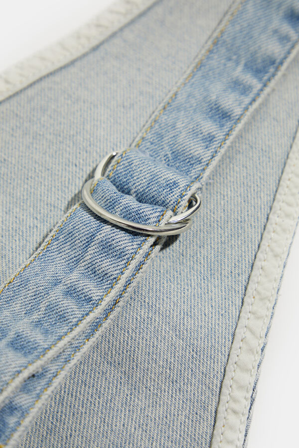 Light Blue Denim Women's Jumpsuit 3