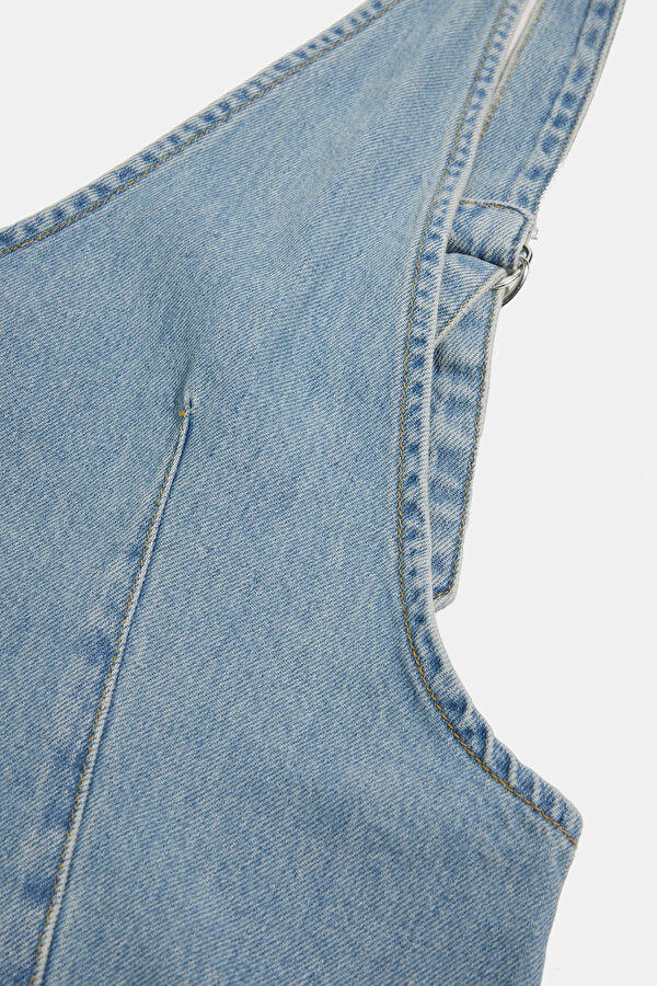 Light Blue Denim Women's Jumpsuit 4
