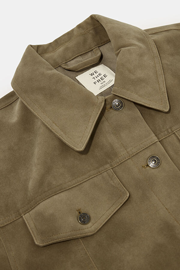 Green Suede Women's Jacket 5