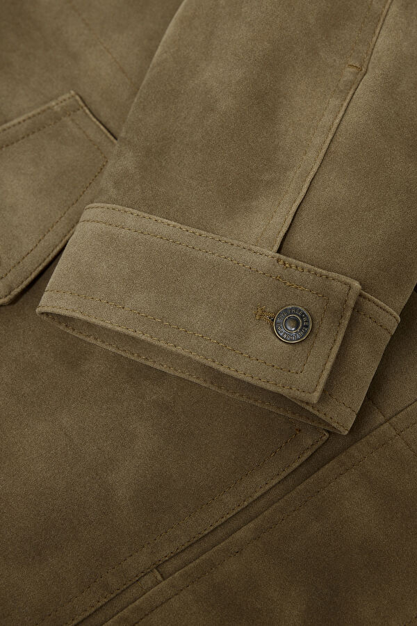 Green Suede Women's Jacket 6