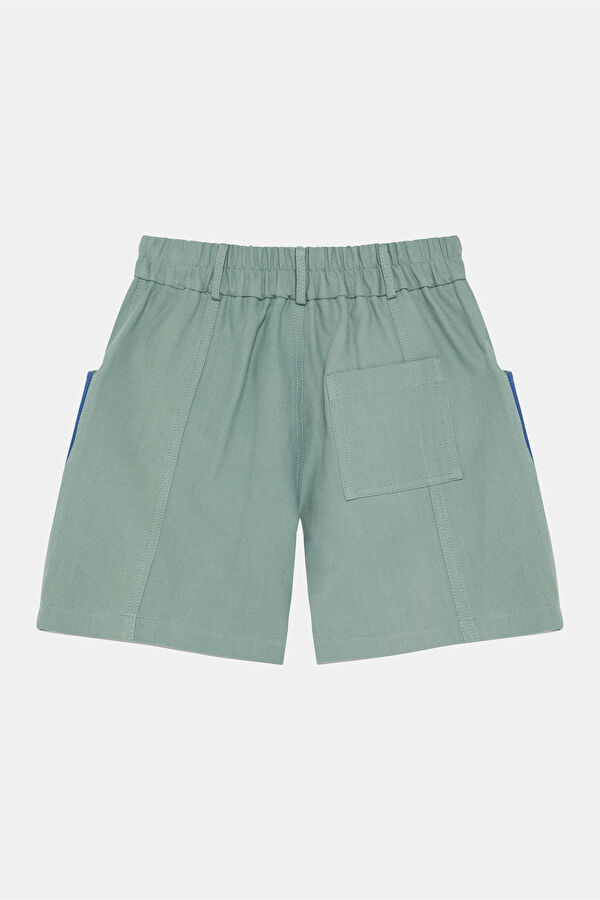 Blue Patterned Kids Shorts 2