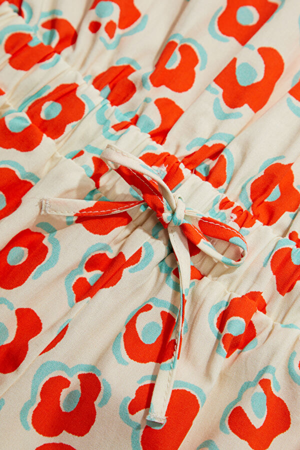 Multicolored Patterned Kids Dress 3