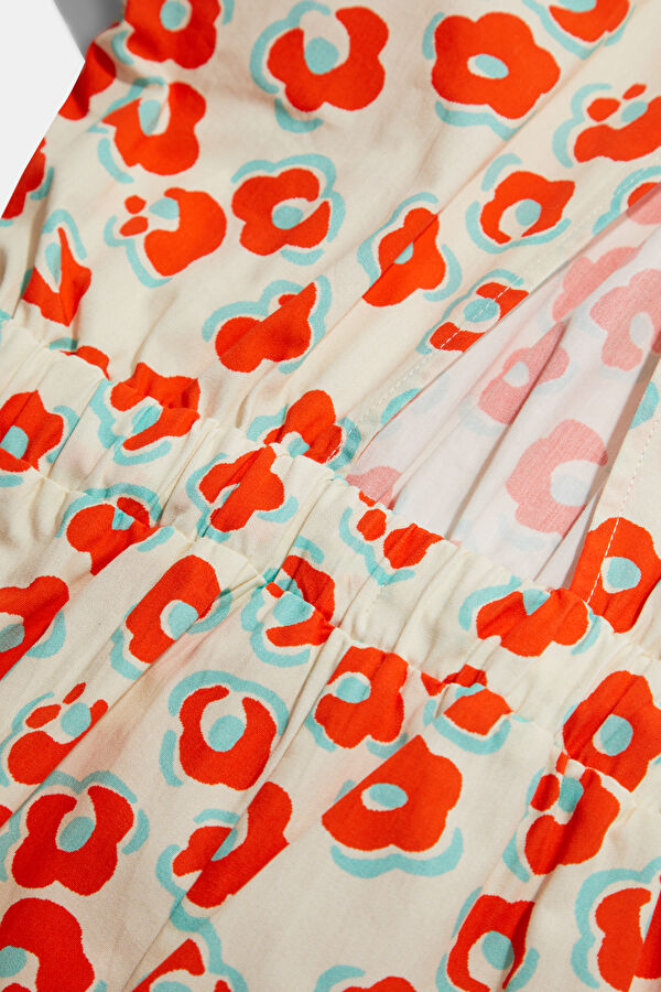 Multicolored Patterned Kids Dress 5