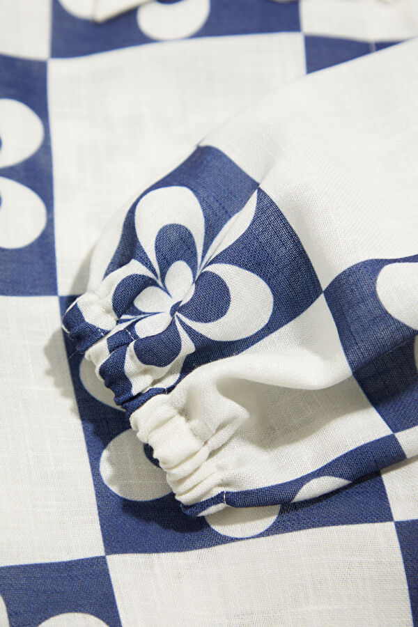 Multicolored Short-Sleeved Kids Blouse 5
