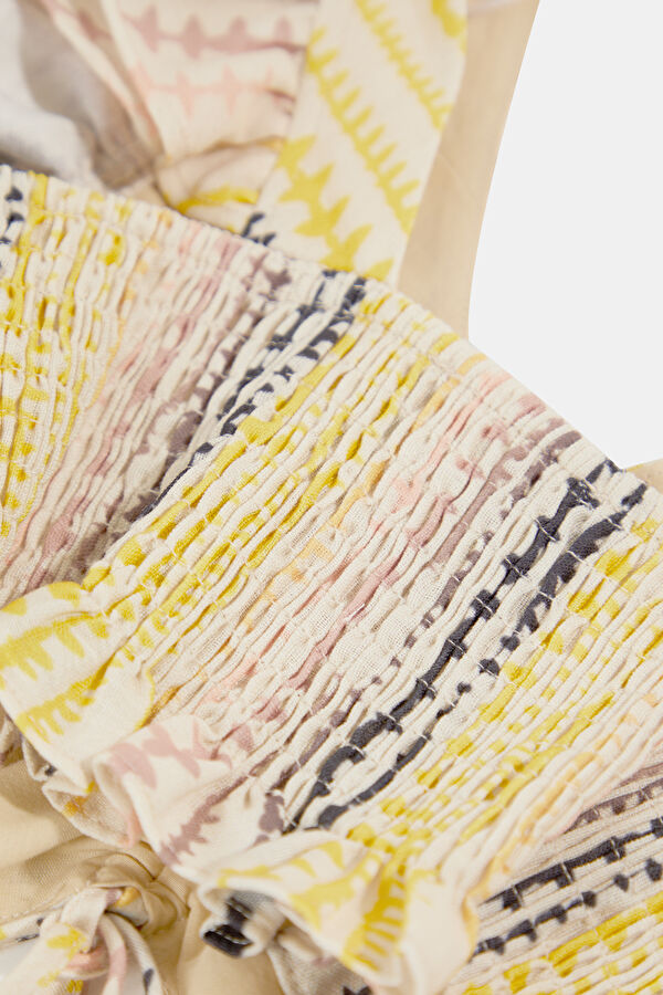 Multicolored Striped Short-Sleeved Kids Blouse 5