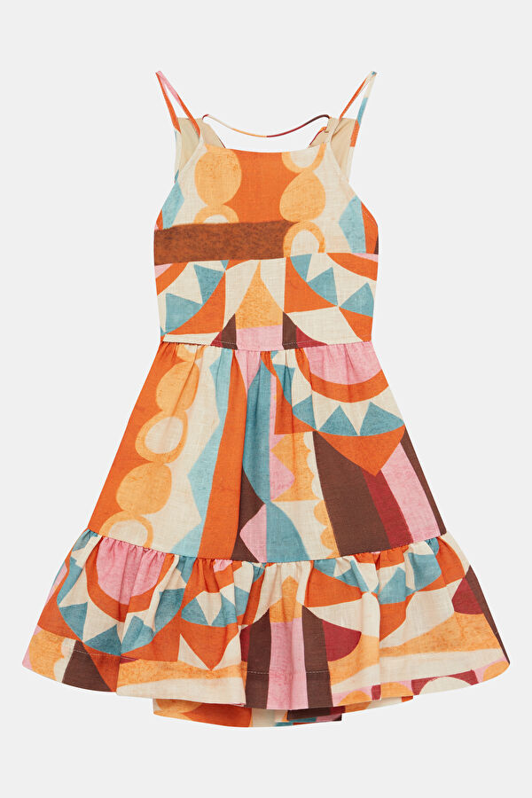 Multicolored Striped Kids Dress