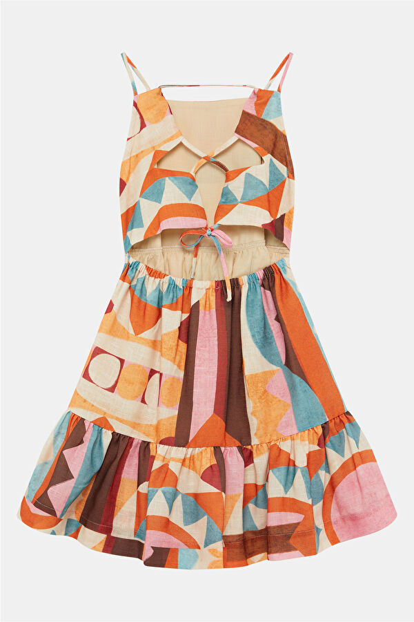 Multicolored Striped Kids Dress 2