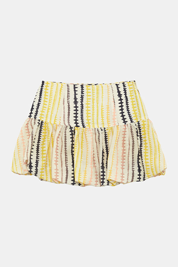 Multicolored Striped Kids Skirt