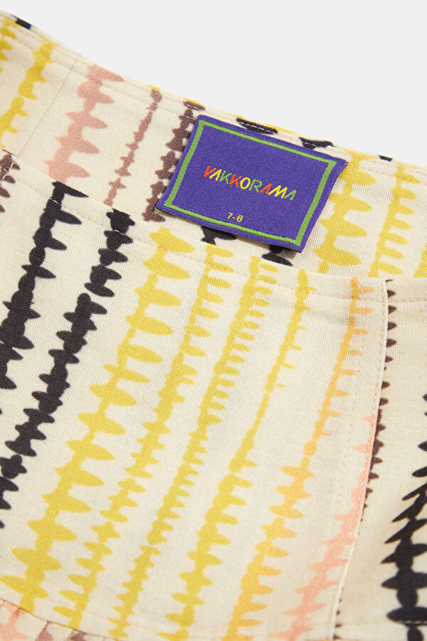 Multicolored Striped Kids Skirt 3
