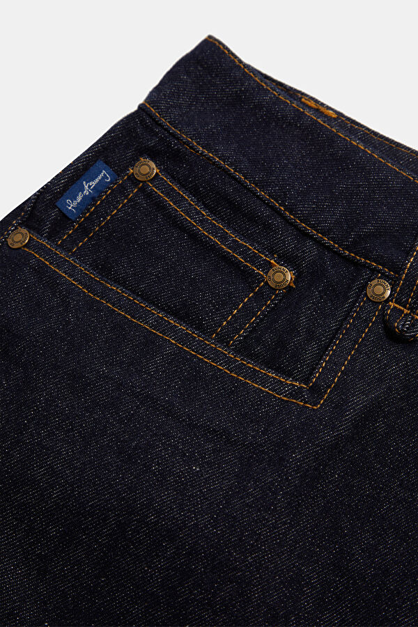 Relax Fit Indigo Wide Leg Men's Trousers 4