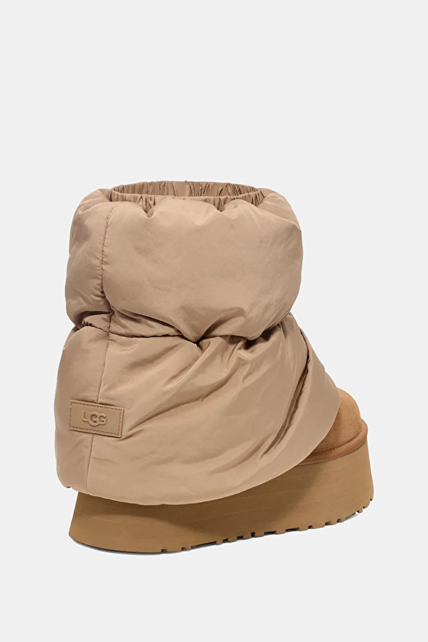 W Classic Mini Dipper Puffer Tan Women's Boots 4