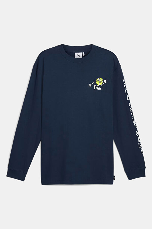 Stefan Marx Relax Fit Navy Blue Crew Neck Printed Men's T-Shirt