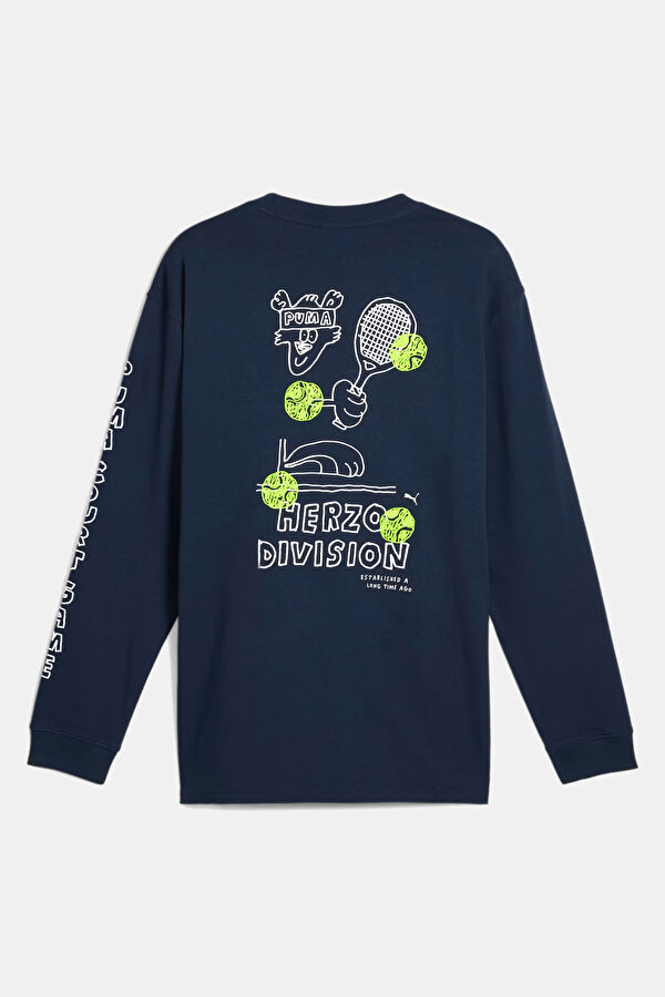 Stefan Marx Relax Fit Navy Blue Crew Neck Printed Men's T-Shirt 2