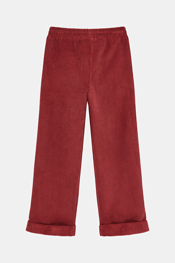 Red Straight Leg Kids Pants 2