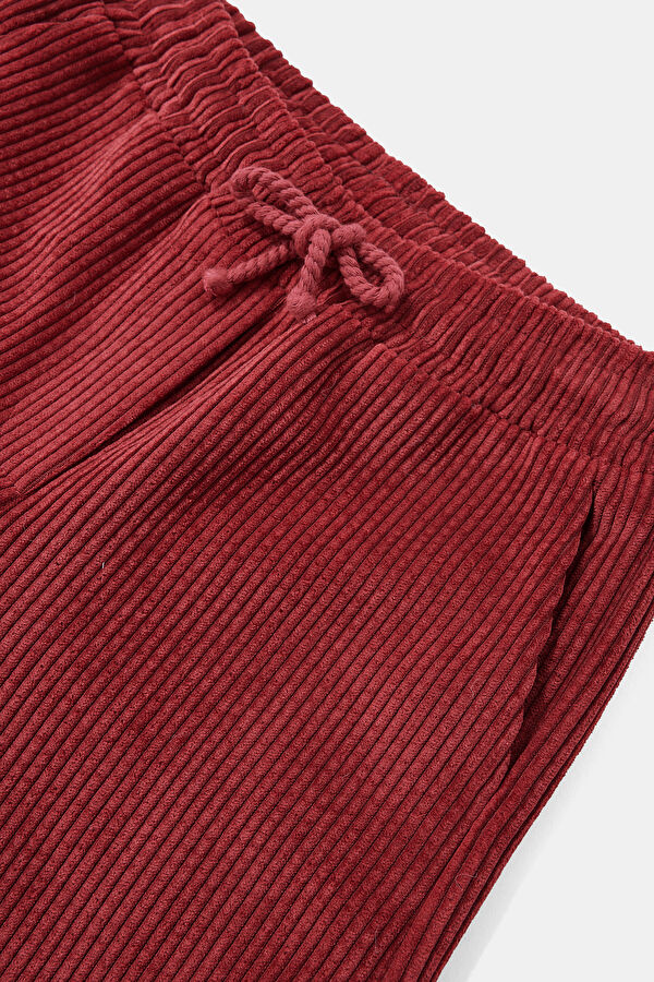 Red Straight Leg Kids Pants 3