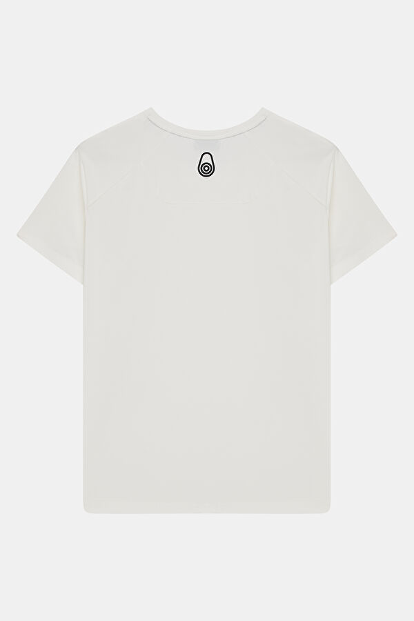 Beyaz Bisiklet Yaka Erkek T-Shirt 2