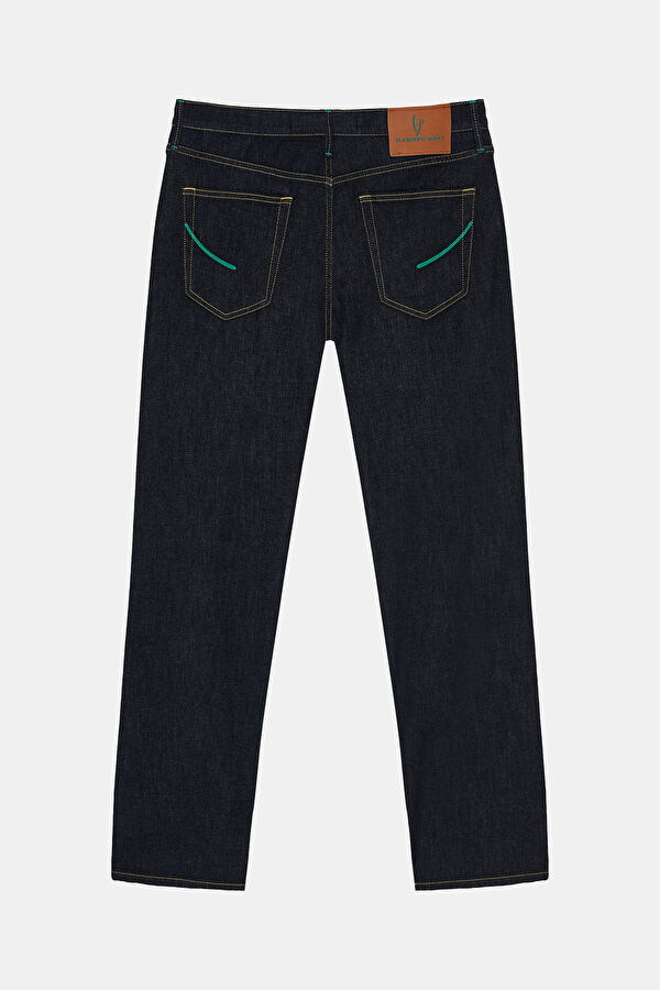 İndigo Boru Paça Jean Erkek Pantolon 2