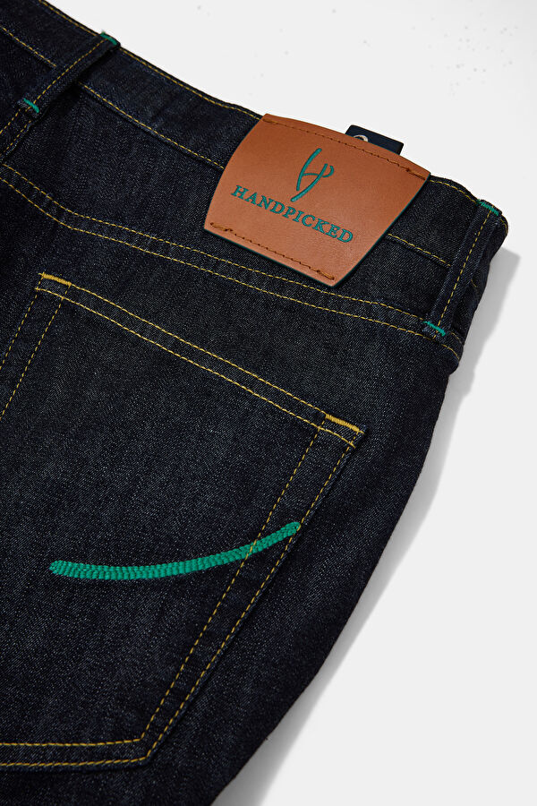 İndigo Boru Paça Jean Erkek Pantolon 4