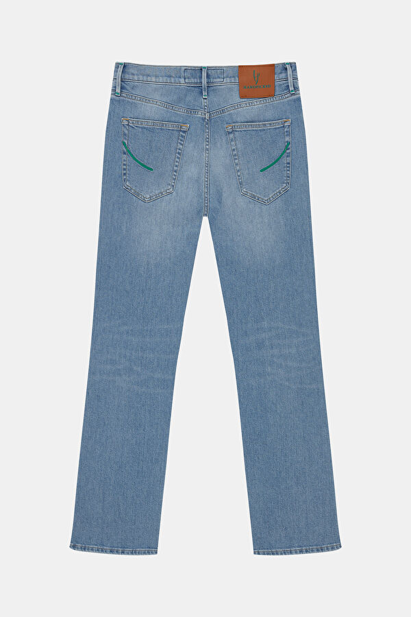Açık Mavi Boru Paça Jean Erkek Pantolon 2