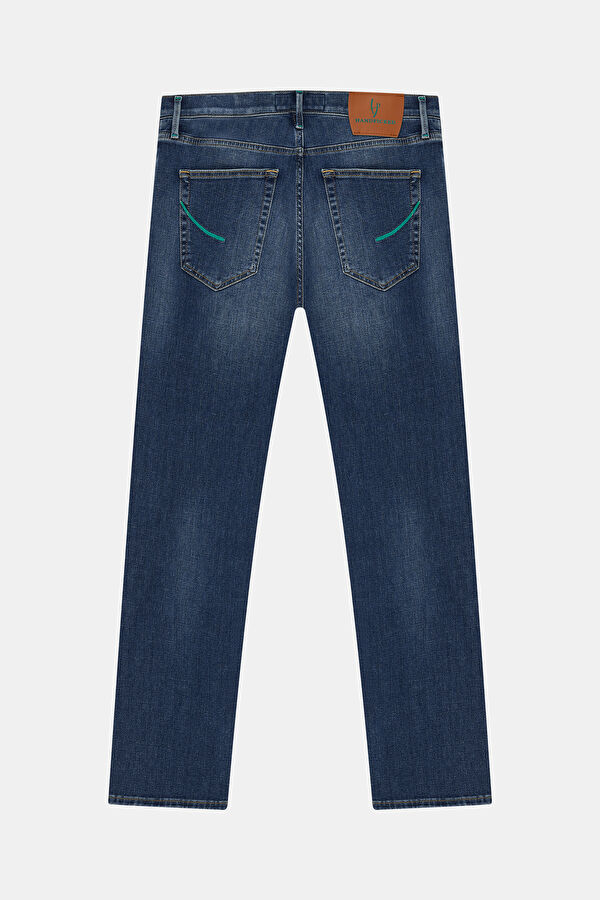 Mavi Boru Paça Jean Erkek Pantolon 2