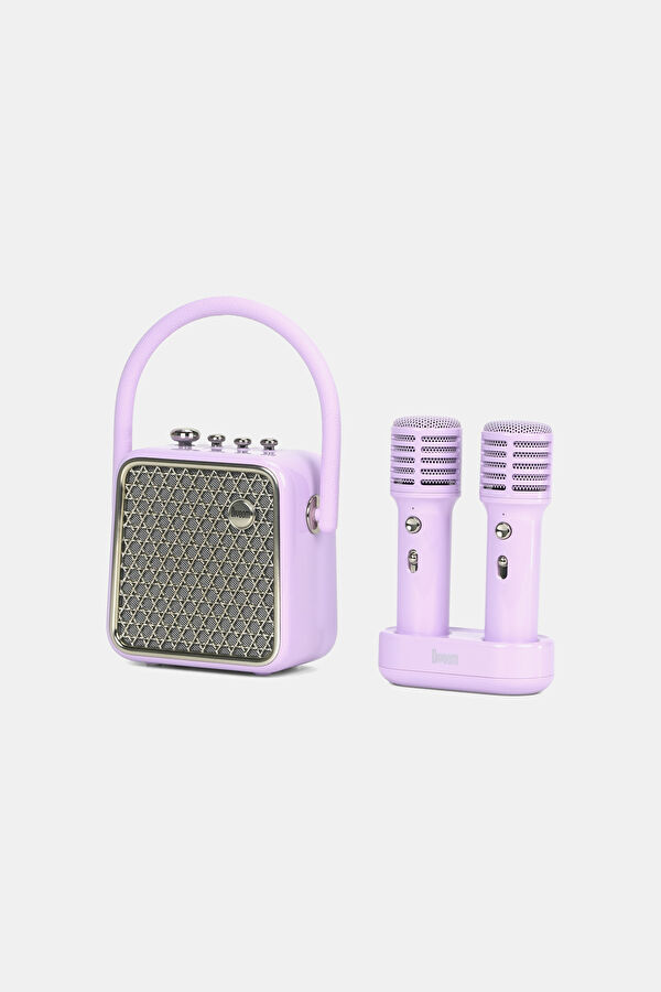 SongBird-SE Lila Çift Mikrofonlu 18W Bluetooth Hoparlör 2