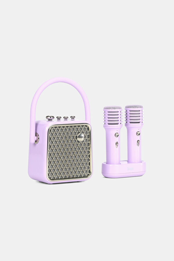 SongBird-SE Lila Çift Mikrofonlu 18W Bluetooth Hoparlör 3