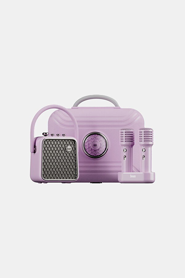 SongBird-SE Lila Çift Mikrofonlu 18W Bluetooth Hoparlör 12