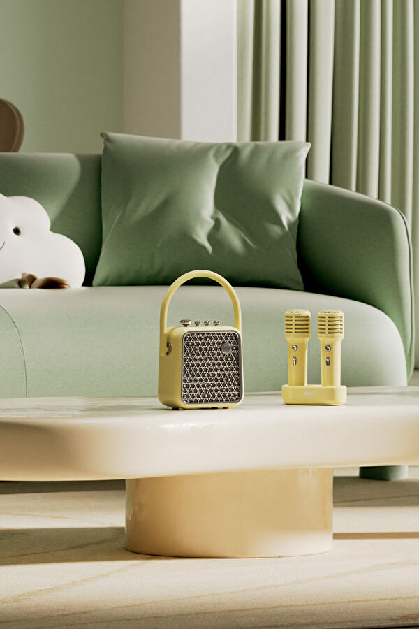 SongBird-SE Sarı Çift Mikrofonlu 18W Bluetooth Hoparlör 13