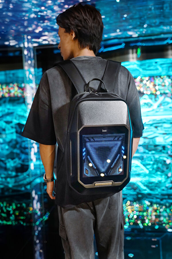 Pixoo Cyberbag Siyah Piksel Led Ekranlı Sırt Çantası 17