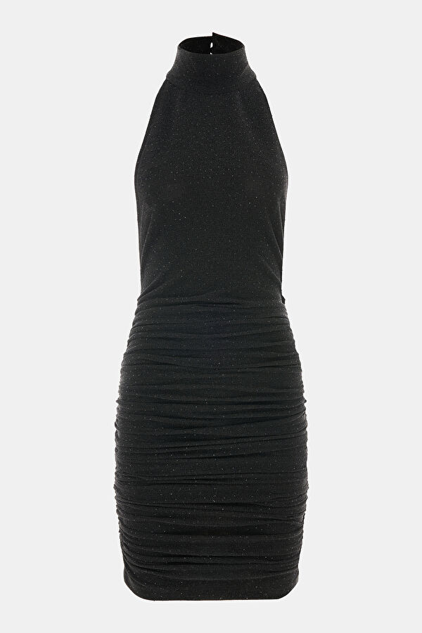 Black Sequin Short Women's Dress