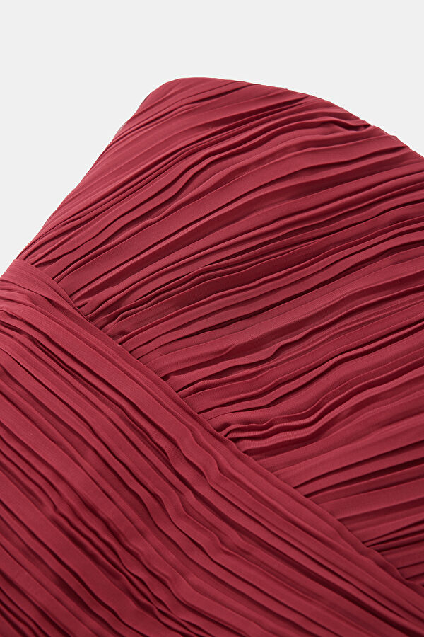 Burgundy Women's Dress 3
