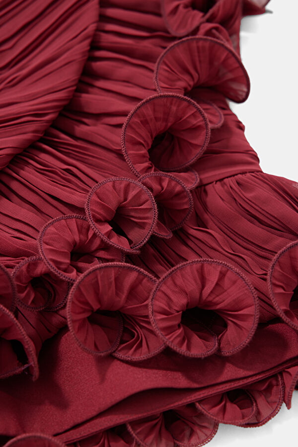 Burgundy Women's Dress 4