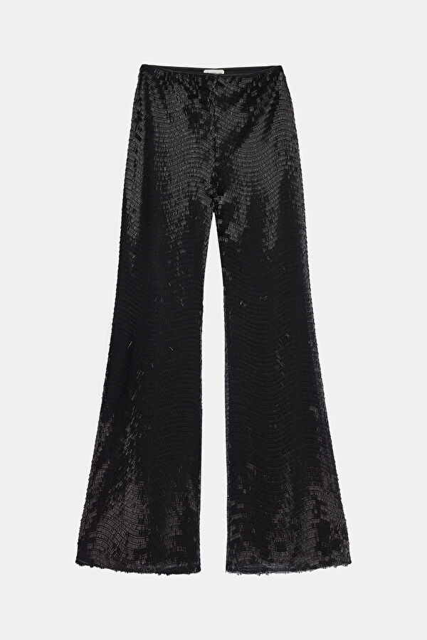 Black Blouse and Pants Women's Set 3