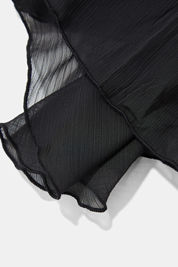 Black Long-Sleeved Women's Blouse 4