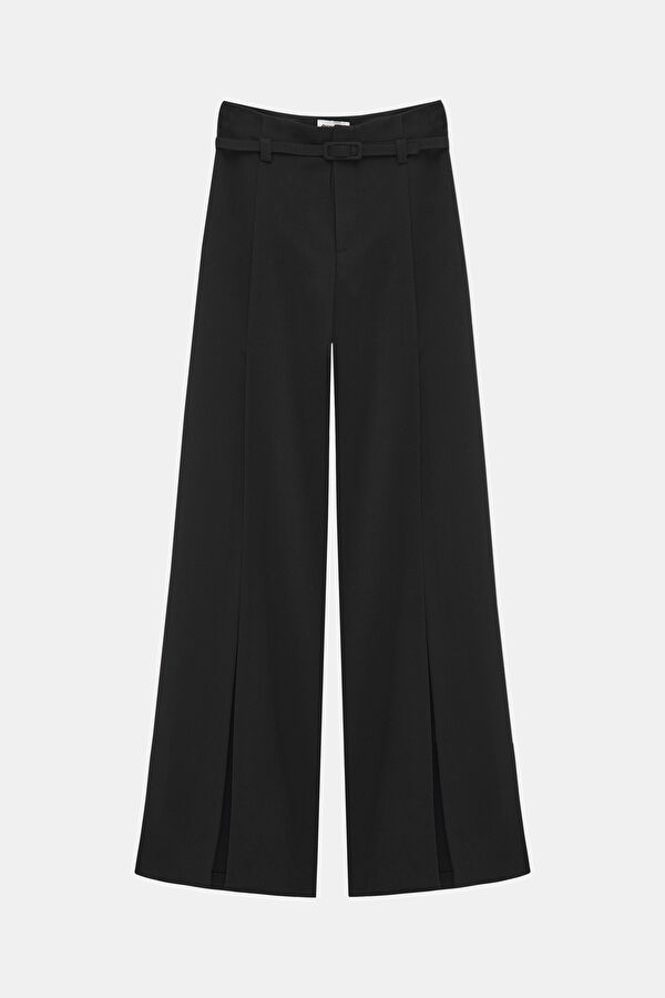 Black Wide Leg Women's Trousers